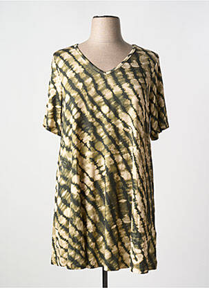 Tunică mâneci scurte verde YESTA femeie