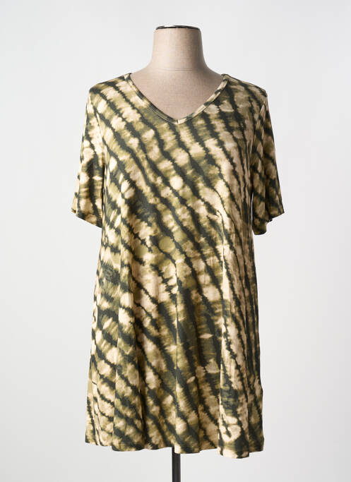 Tunică mâneci scurte verde YESTA femeie