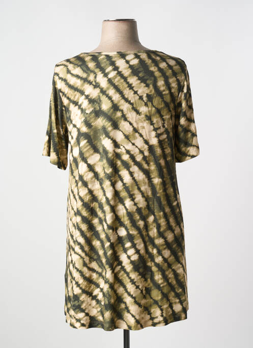 Tunică mâneci scurte verde YESTA femeie