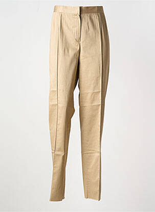 Pantalon slim talie înaltă talie înaltă bej ELENA MIRO femeie