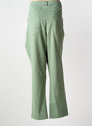 Pantalon slim țesătură poplin mărime normală verde MERI & ESCA femeie