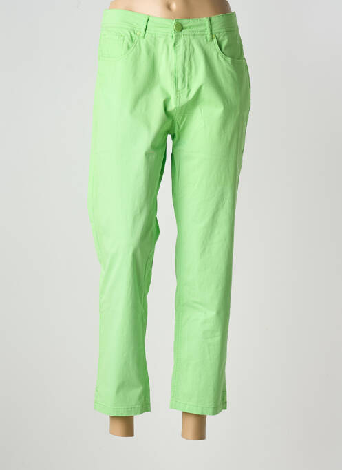 Blugi cu croială slim elasticitate mărime normală verde QUATRE VINGT JOURS femme