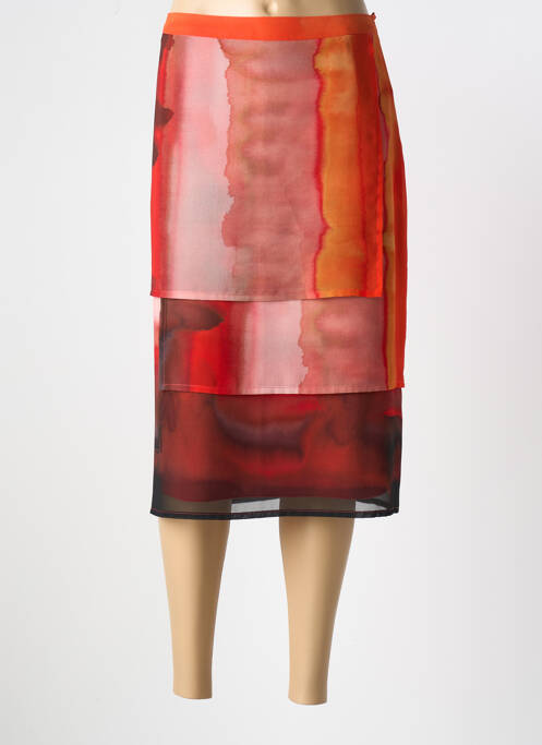 Fustă midi portocaliu JEAN DELFIN femeie