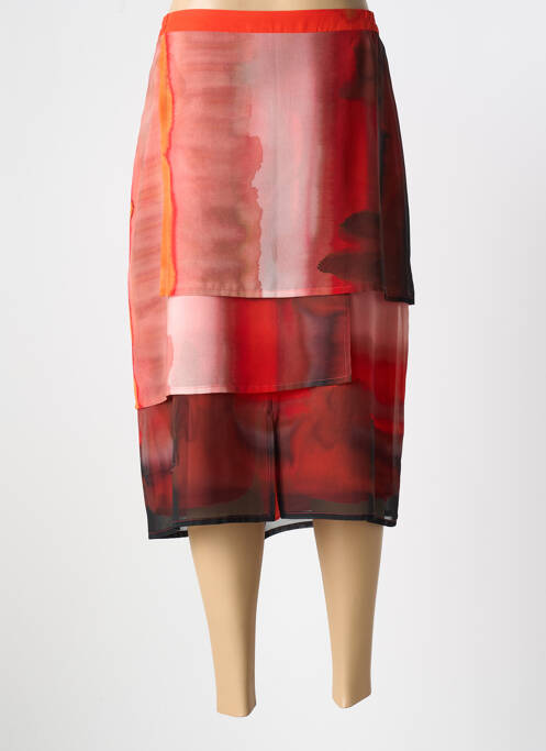 Fustă midi portocaliu JEAN DELFIN femeie