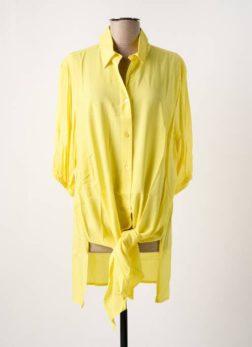 Tunică mâneci lungi galben SOPHIA CURVY femeie