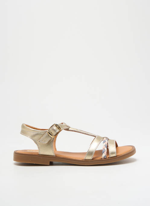 Sandale/Pantofi decupați auriu GBB fată