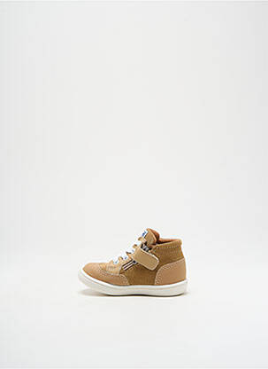 Adidași material neted vârf rotund bej GBB băiat