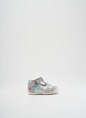 Sandale/Pantofi decupați argintiu GBB fată