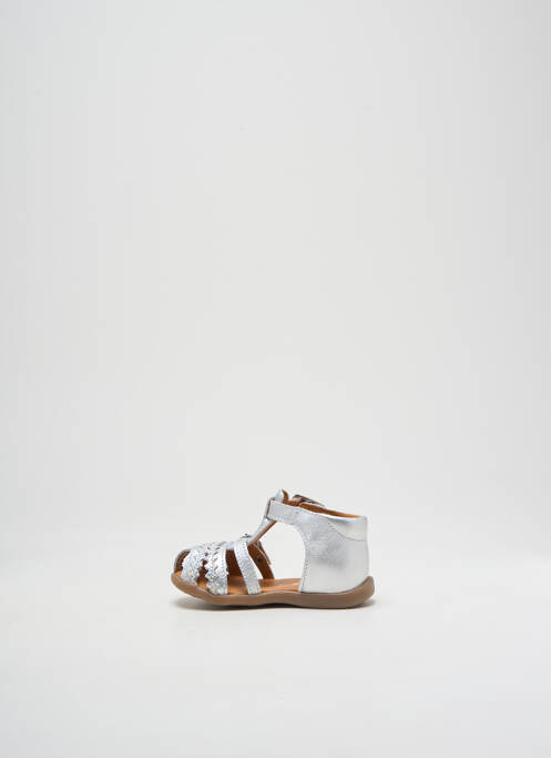 Sandale/Pantofi decupați argintiu GBB fată