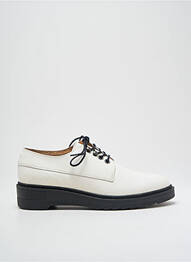 Derby-uri material neted toc de 4 la 6 cm alb KICKERS femeie