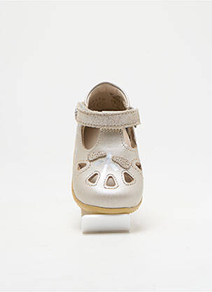 Sandale/pantofi decupați vârf rotund vârf rotund auriu KICKERS fată