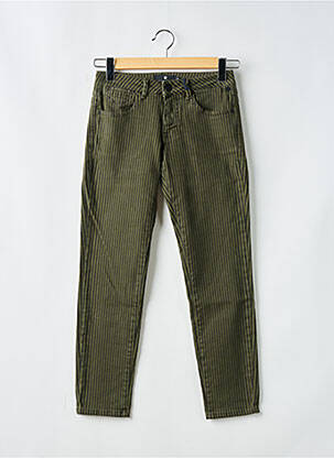 Blugi cu croială dreaptă broderie cu nituri mărime normală verde FREEMAN T.PORTER femme