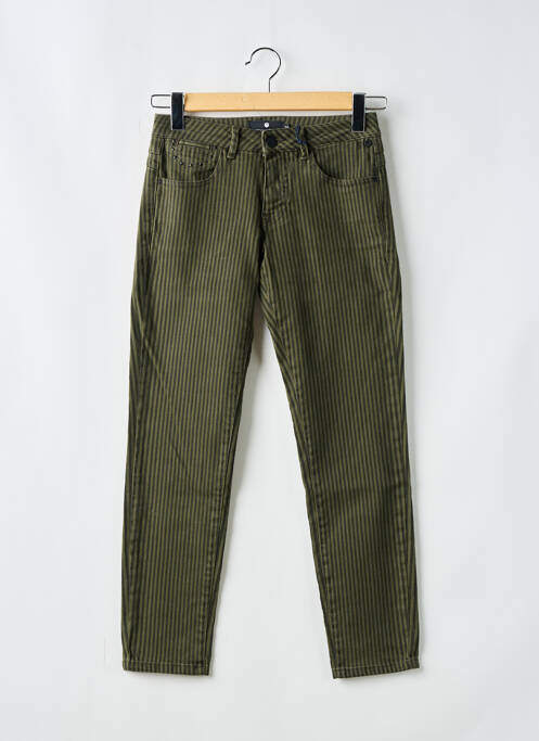 Blugi cu croială dreaptă verde FREEMAN T.PORTER femeie