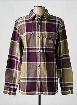 Cămașă imprimeu fantezie mâneci lungi violet DICKIES femeie
