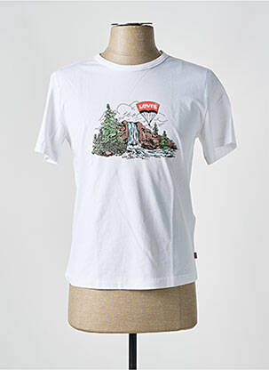 Tricou croială dreaptă mâneci scurte alb LEVI'S bărbat