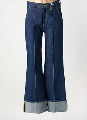 Blugi cu croială evazată albastru BSB femeie