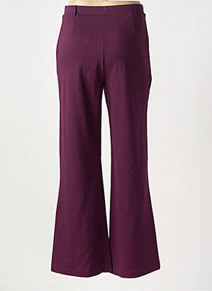 Pantalon evazat închidere cu fermoar sub clapetă cu nasturi violet SURKANA femeie