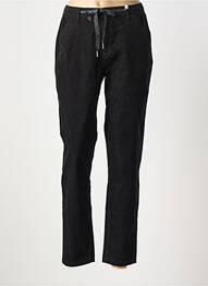 Pantalon drept talie elastică negru TIMEZONE femeie