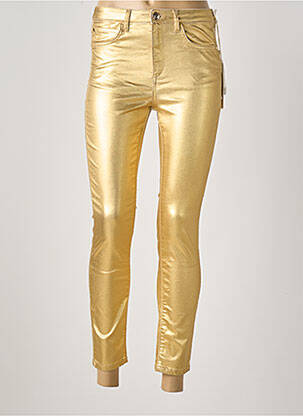 Pantalon slim conic auriu BSB femeie