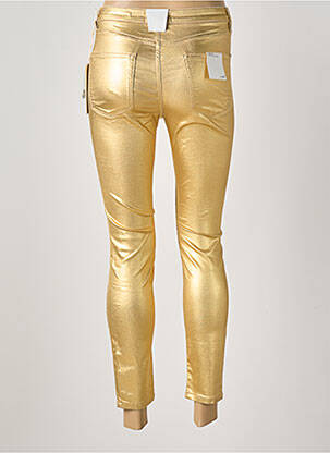Pantalon slim conic auriu BSB femeie