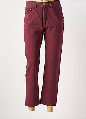 Pantalon 7/8 închidere cu fermoar sub clapetă cu nasturi roșu LEVI'S femeie