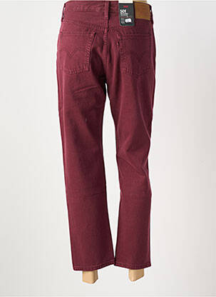 Pantalon 7/8 închidere cu fermoar sub clapetă cu nasturi roșu LEVI'S femeie