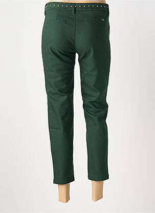 Pantalon 7/8 închidere cu fermoar sub clapetă cu cârlig verde FREEMAN T.PORTER femeie