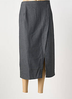 Fustă midi croială dreaptă gri SURKANA femme