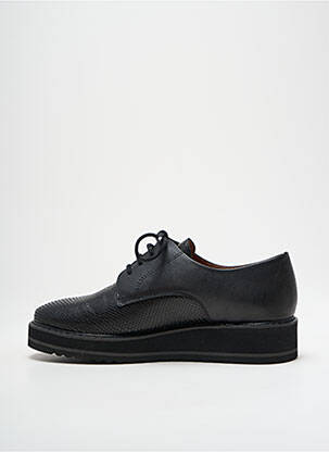 Derby-uri țesătură satinată toc de 4 la 6 cm negru EMILIE KARSTON femme