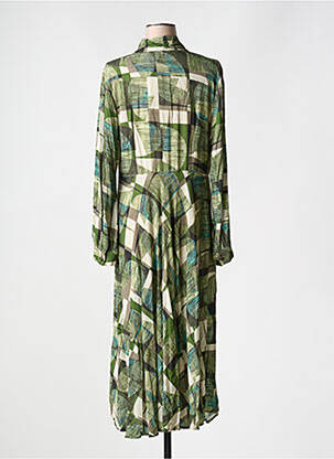 Rochie lungă mâneci lungi mâneci lungi verde LA FEE MARABOUTEE femeie