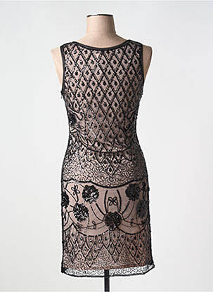 Rochie midi imprimeu fantezie fără mâneci negru MOLLY BRACKEN femeie