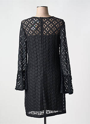 Rochie midi imprimeu fantezie mâneci lungi negru DESIGUAL femeie