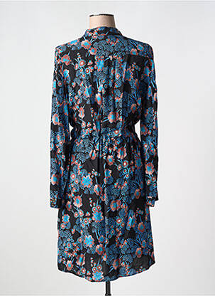 Rochie midi imprimeu floral mâneci lungi albastru EVA KAYAN femeie