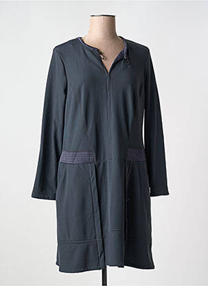 Rochie midi mâneci lungi mâneci lungi gri 3322 femeie