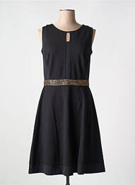 Rochie midi fără mâneci fără mâneci negru NIZA femeie