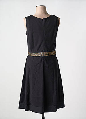 Rochie midi fără mâneci fără mâneci negru NIZA femeie