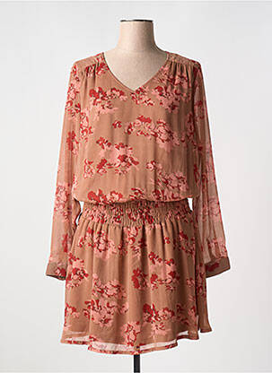 Rochie midi maro ICHI femeie