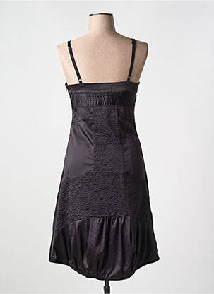 Rochie midi guler în v bretele subțiri negru MAIS IL EST OU LE SOLEIL femeie