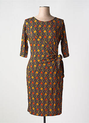 Rochie midi maro LA FEE MARABOUTEE femeie