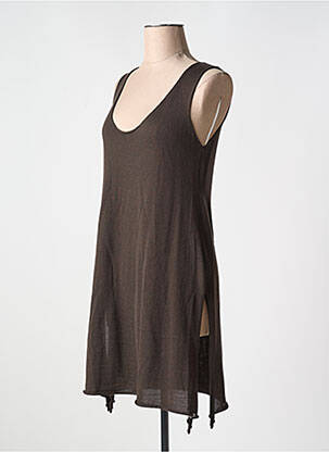 Tunică fără mâneci maro CREA CONCEPT femeie