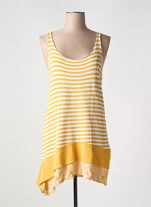 Tunică fără mâneci galben CREA CONCEPT femeie