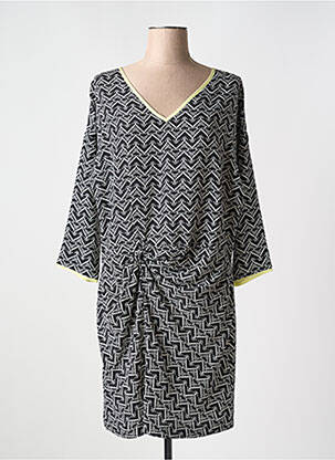 Rochie scurtă mâneci 3/4 mâneci 3/4 negru LEENOY femeie