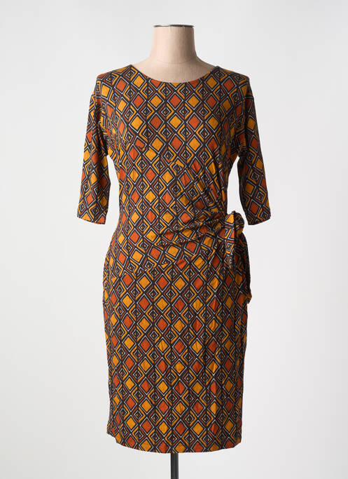 Rochie midi maro LA FEE MARABOUTEE femeie