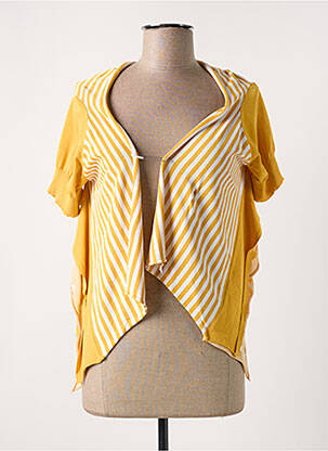 Vestă cu mâneci scurte galben CREA CONCEPT femeie