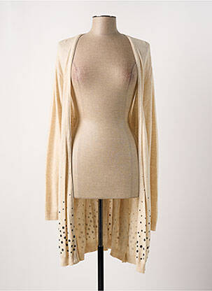 Vestă cu mâneci lungi bej POUSSIERE D'ETOLE femeie