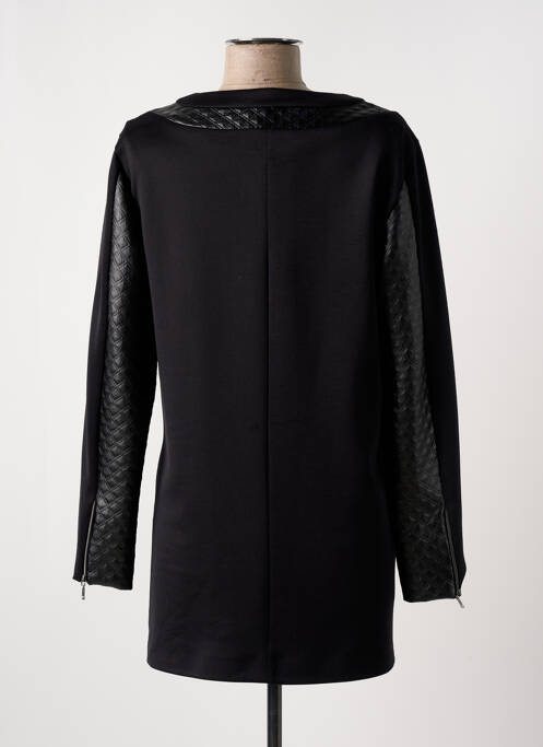 Palton lung negru FRANCK ANNA femeie