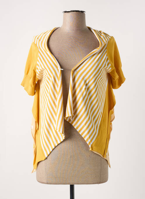 Vestă cu mâneci scurte galben CREA CONCEPT femeie