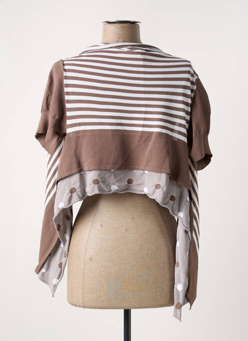 Vestă cu mâneci scurte maro CREA CONCEPT femeie