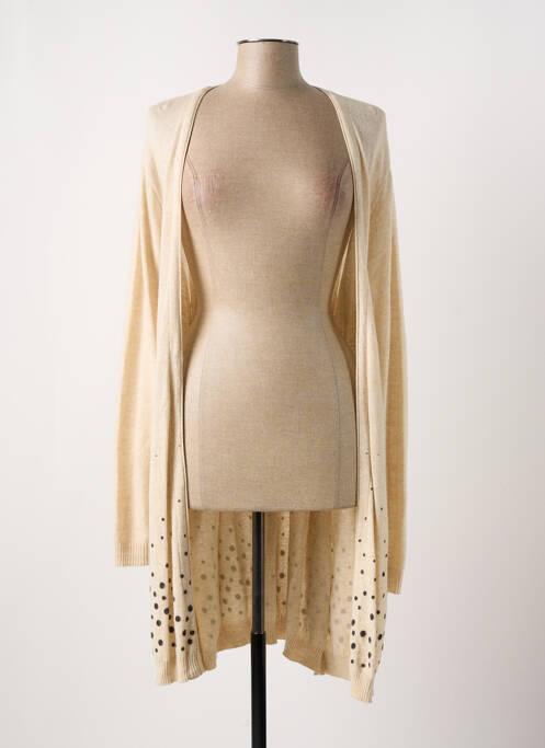 Vestă cu mâneci lungi bej POUSSIERE D'ETOLE femeie