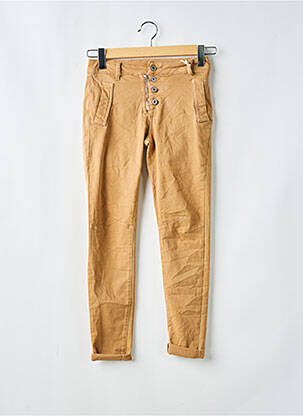 Pantalon slim bej MELLY & CO femeie